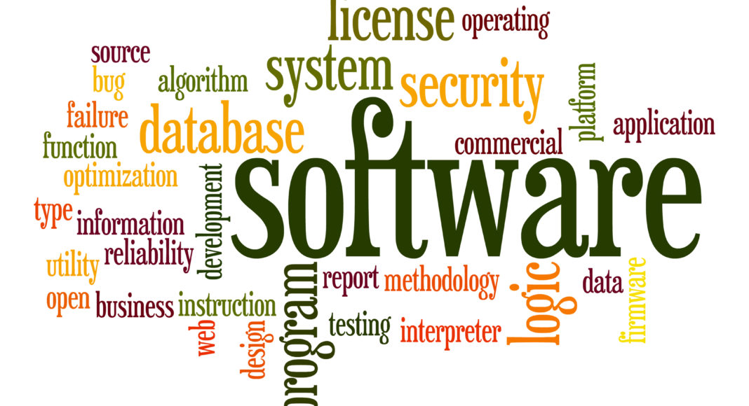 Software word cloud
