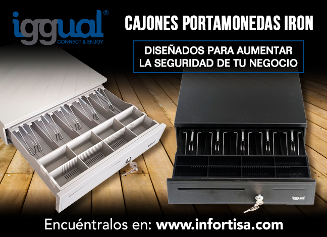 Completa tu equipo TPV con los cajones portamonedas IRON