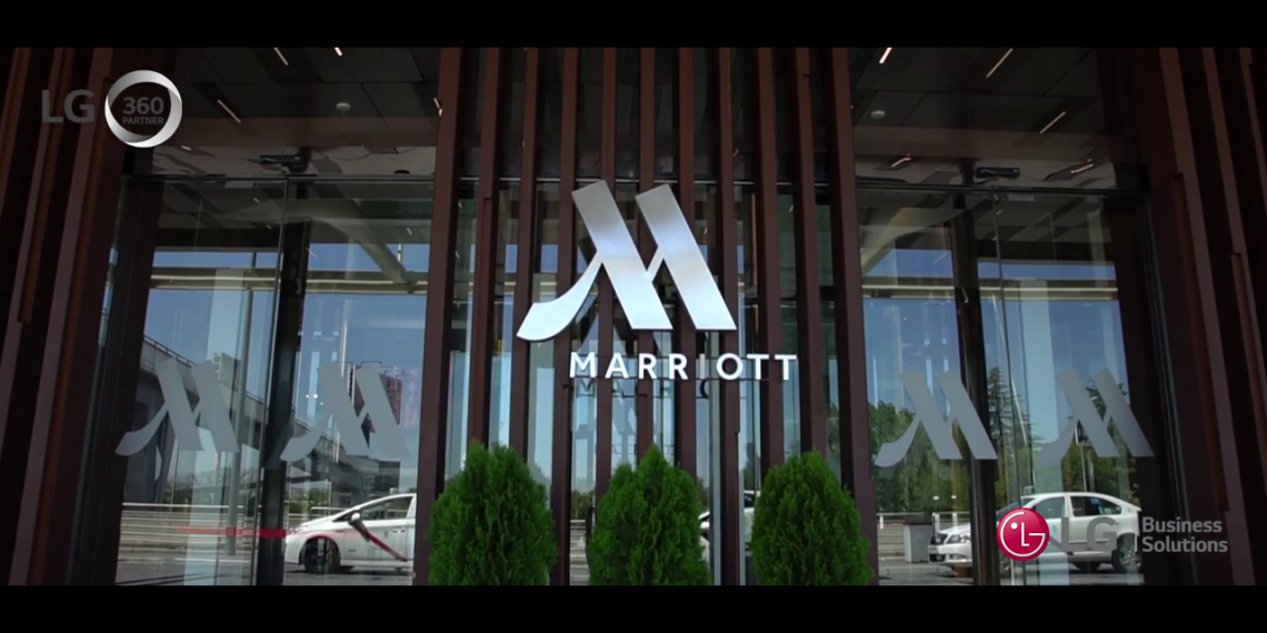 LG ayuda al hotel Marriot Auditorium a ofrecer una experiencia inolvidable al huésped